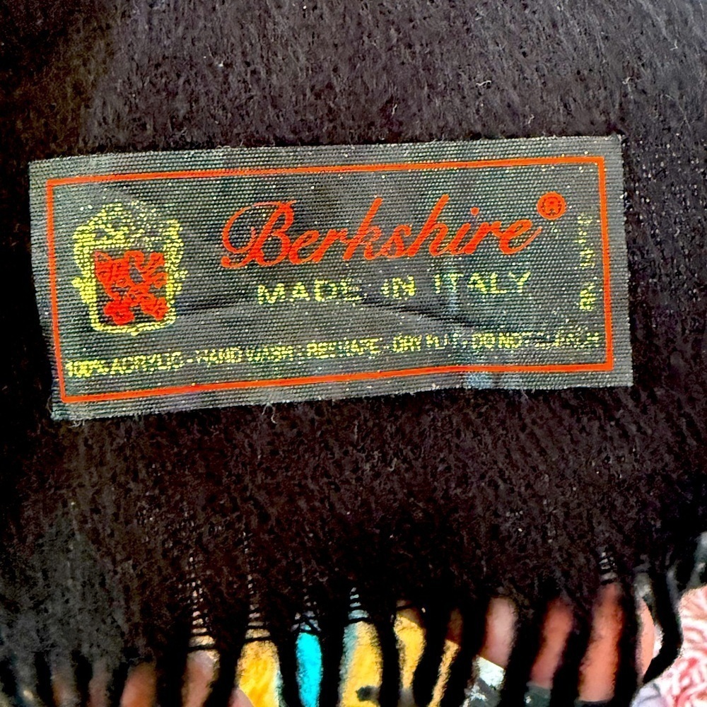 Berkshire Made In Italy Unisex Acrylic Scarf,‎ Incredibly Soft 70"x12"
